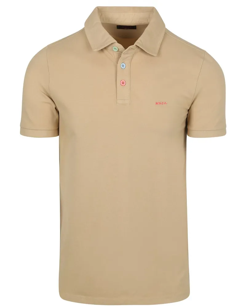 New Zealand Auckland NZA) Polo Hawera Melange Ecru Beige