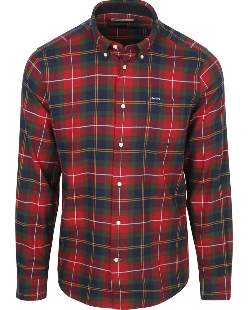 Barbour Fortrose Hemd Tartan Rot Rot
