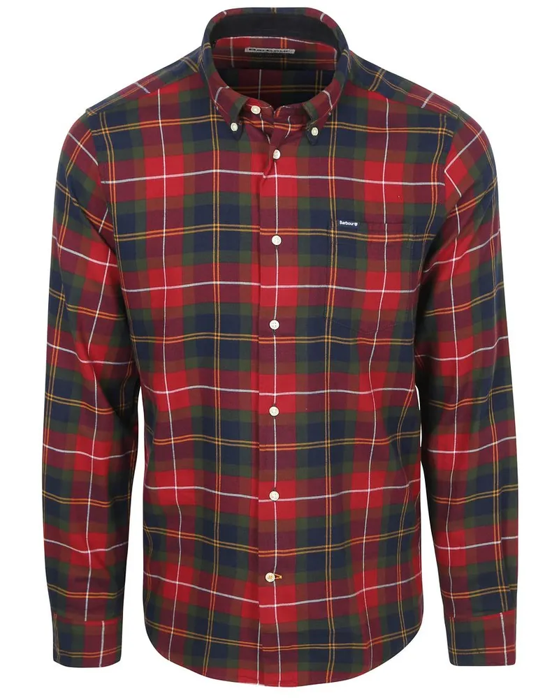 Barbour Fortrose Hemd Tartan Rot Rot