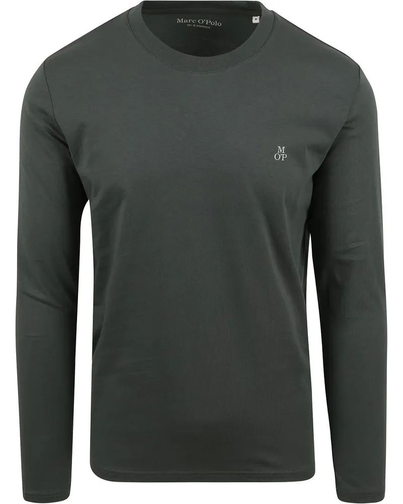 Marc O'Polo Long Sleeve T-Shirt Dunkelgrün Dunkelgrün