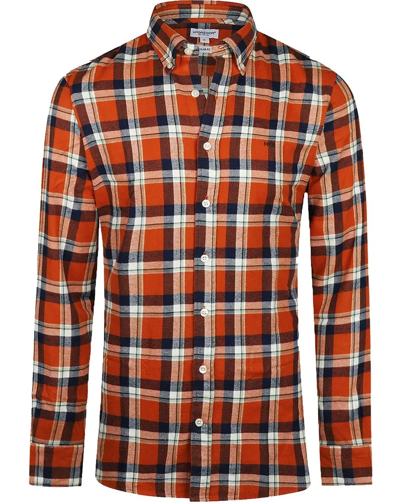 McGregor Hemd Karo Orange Orange