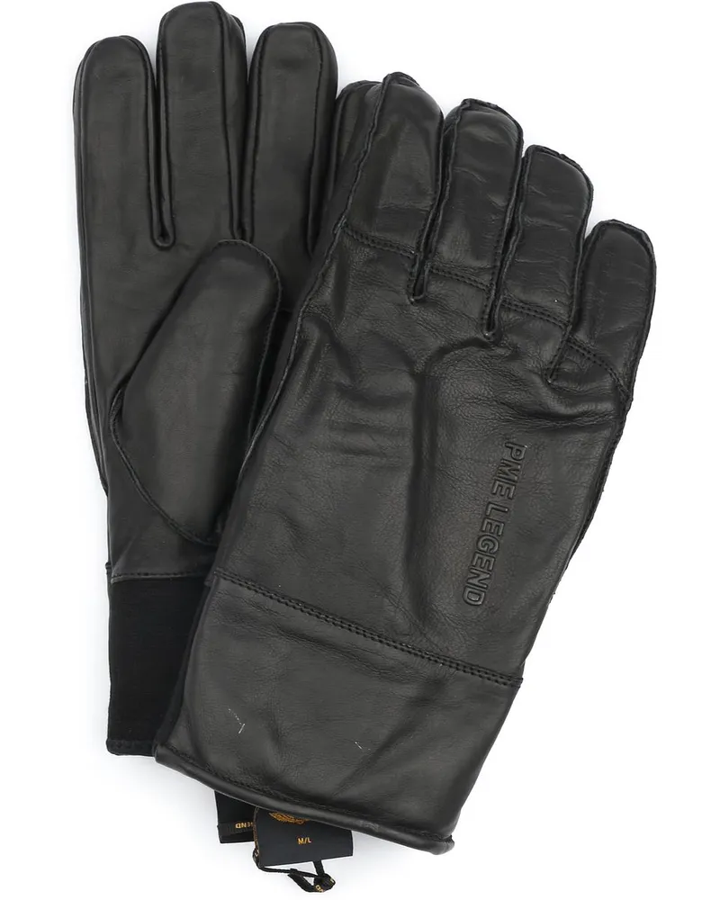 PME Legend Handschuh Leder Schwarz Schwarz