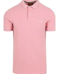 Superdry. Classic Poloshirt Melange Rosa Pink