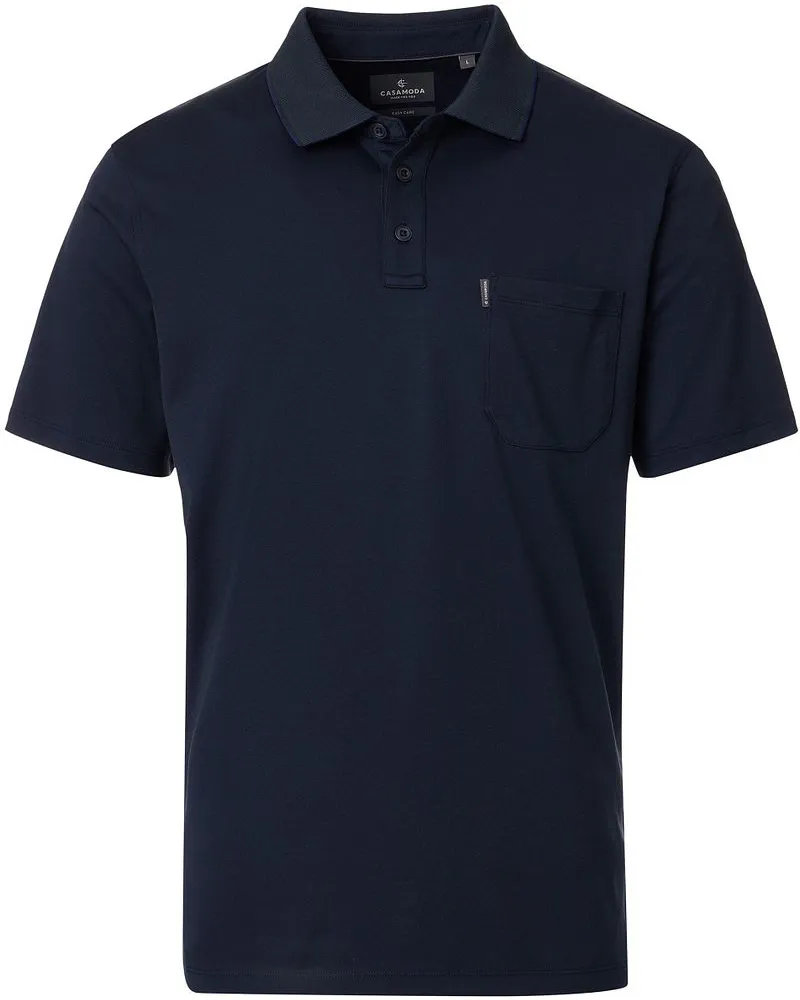 CasaModa Casa Moda Poloshirt Stretch Navy Dunkelblau