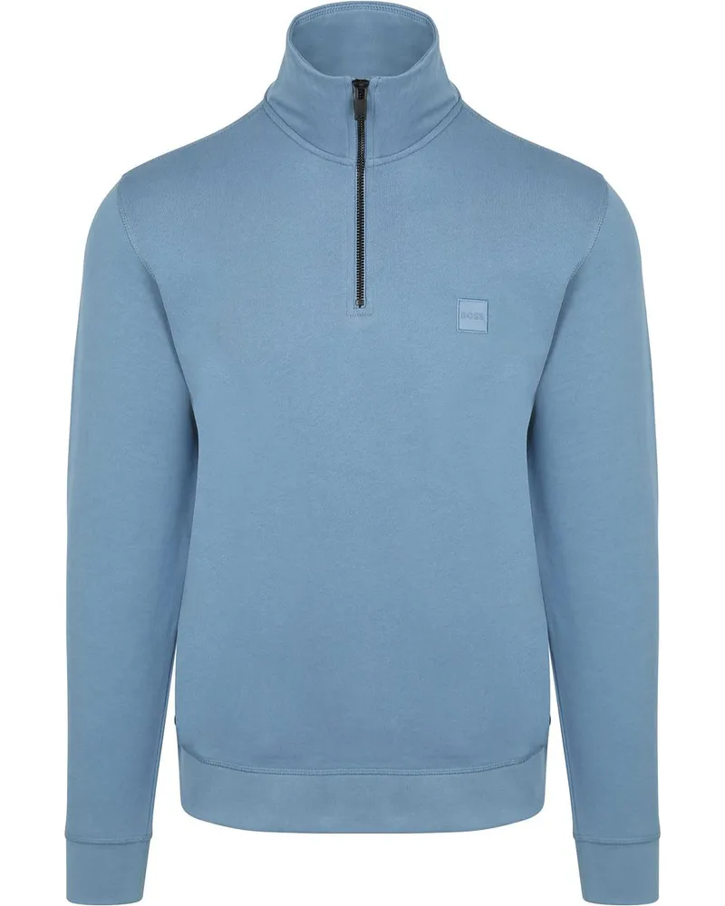 HUGO BOSS Zetrust Halfzip Pullover Blau Blau