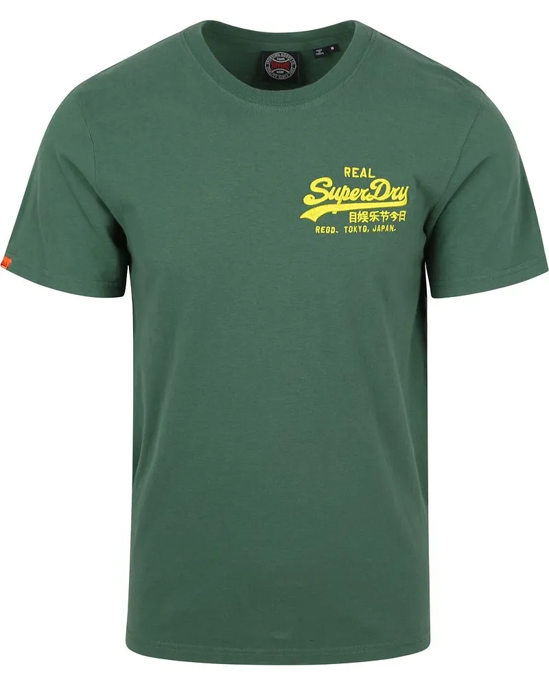 Superdry. Tee Relaxed Grun Grün