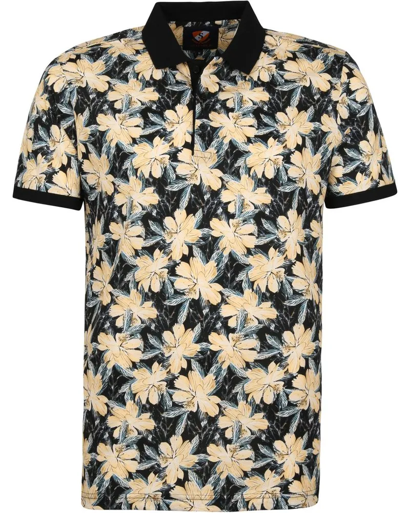 Suitable Polo Blumen Dunkelblau Navy Dunkelblau