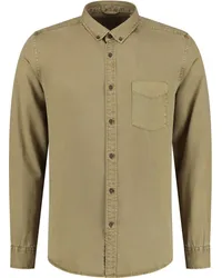 DSTREZZED Hemd Garment Dyed Tencel Khaki Khaki