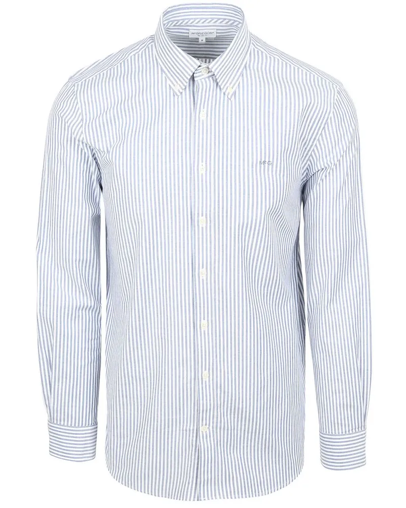 McGregor Hemd Oxford Streifen Blau Blau
