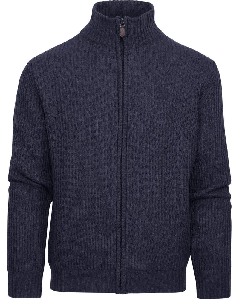 Suitable Strickjacke Wool Blend Navy Dunkelblau