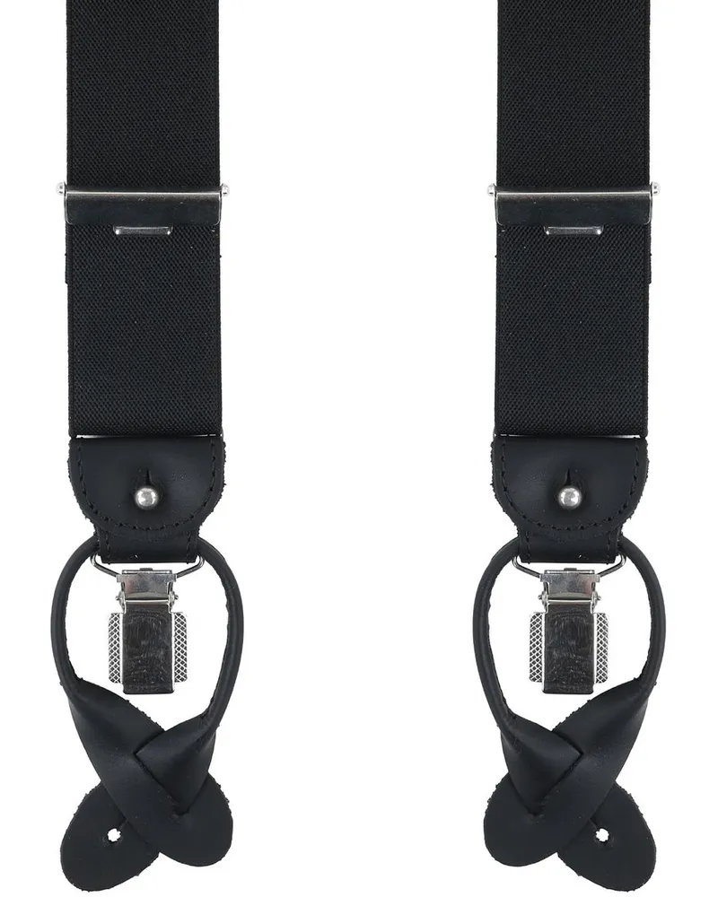 Profuomo Hosenträger Schwarz Schwarz