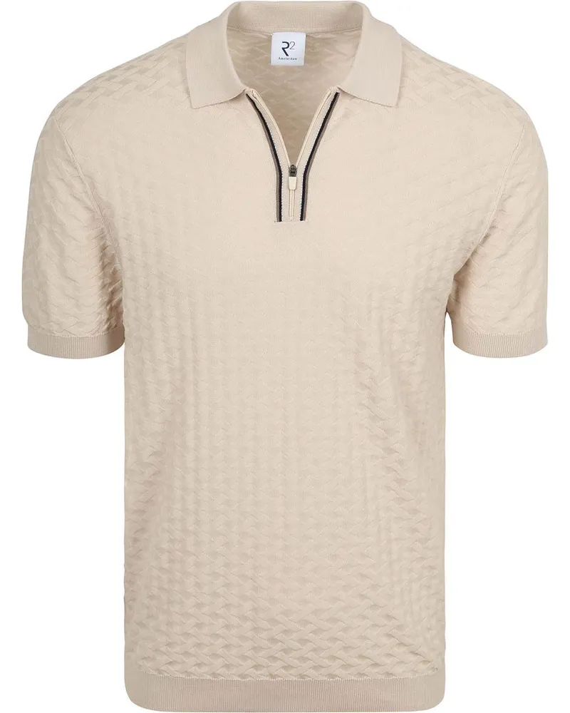 R2 Amsterdam Strickpolo Beige Beige
