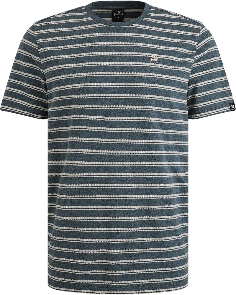 Vanguard T-Shirt Jersey Melange Blau Blau