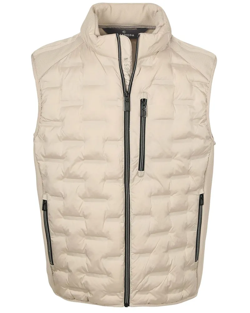 CasaModa Bodywarmer Hybrid Puffer Kit Grau