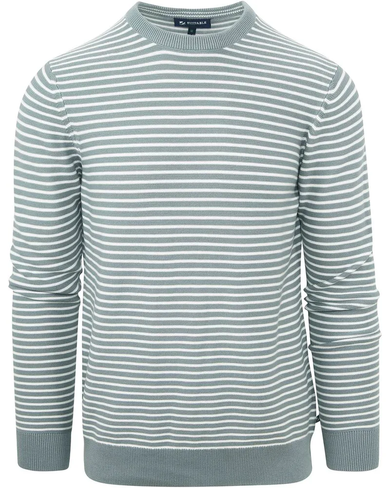 Suitable Respect Pullover Otto Grün Streifen Grün