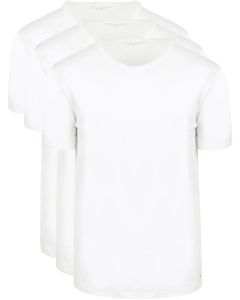 Tommy Hilfiger T-shirts Rundhals 3-Pack Weiß Weiß