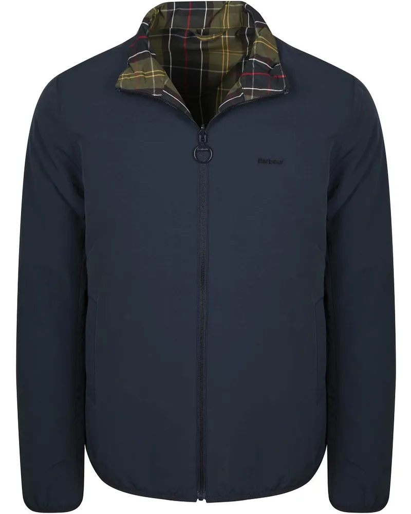 Barbour Reversible Korbel Jacke Navy Multicolour