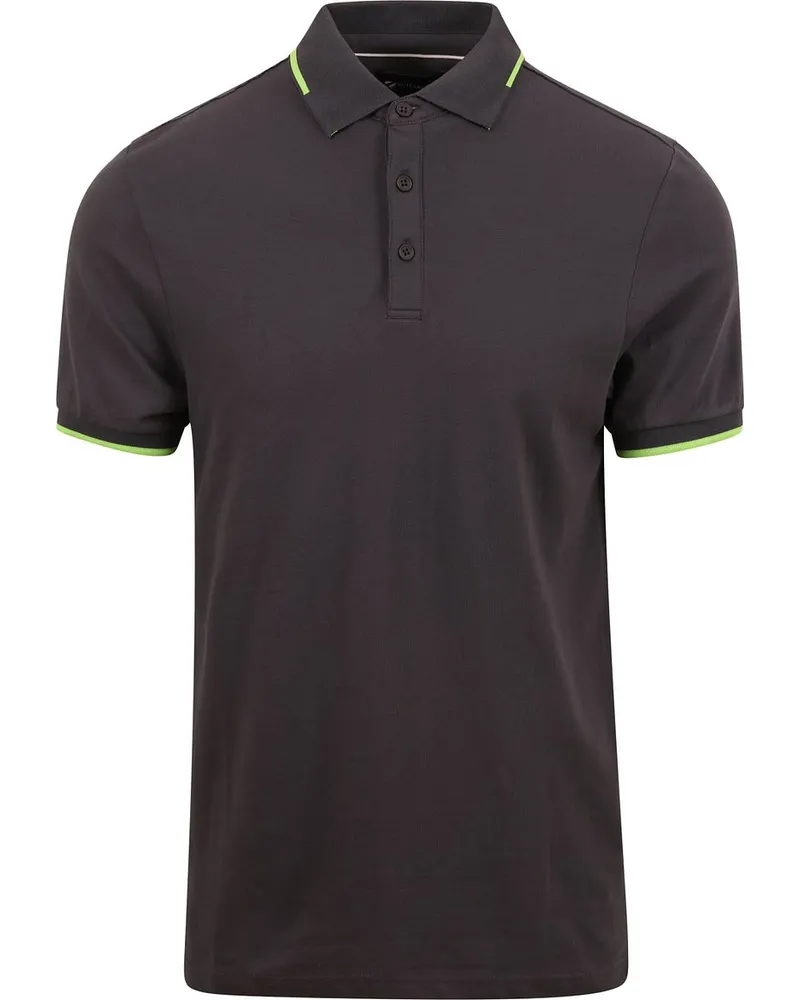 Suitable Fluo B Poloshirt Anthrazit Grau