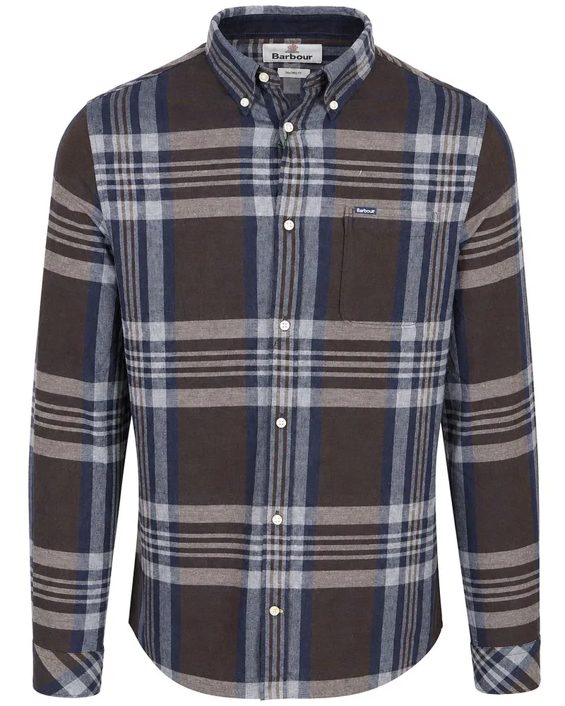Barbour Dovedale Hemd Checked Braun Braun