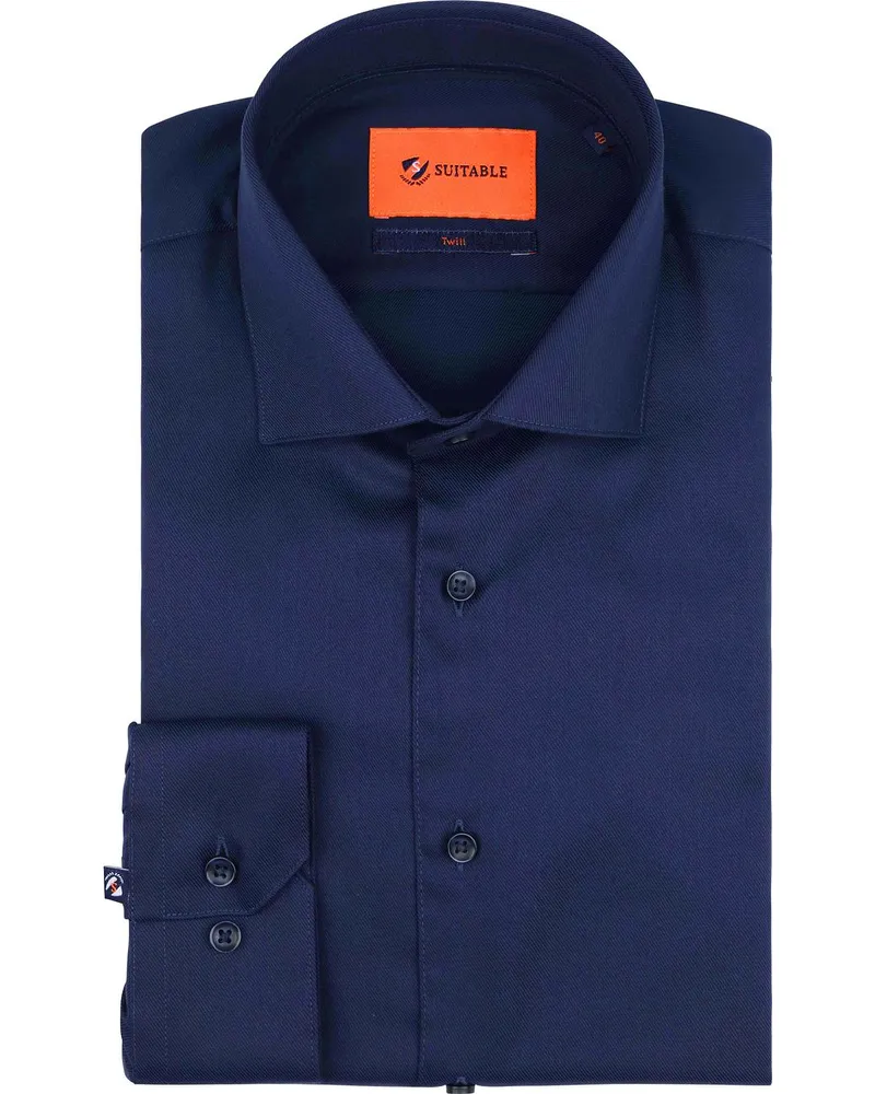 Suitable Hemd Dunkelblau DR-05 Violett