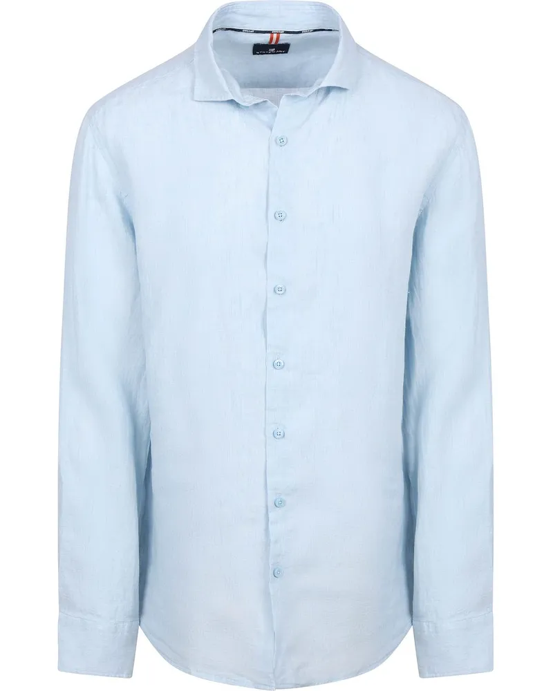 State of Art Hemd Leinen Hellblau Hellblau