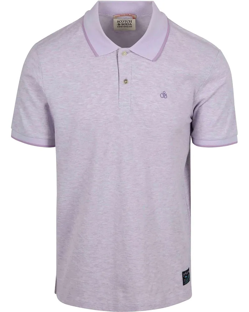 Scotch&Soda Melange Poloshirt Purple Violett