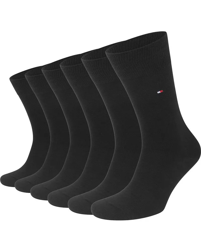 Tommy Hilfiger Classic 6-Pack Socken Schwarz Schwarz