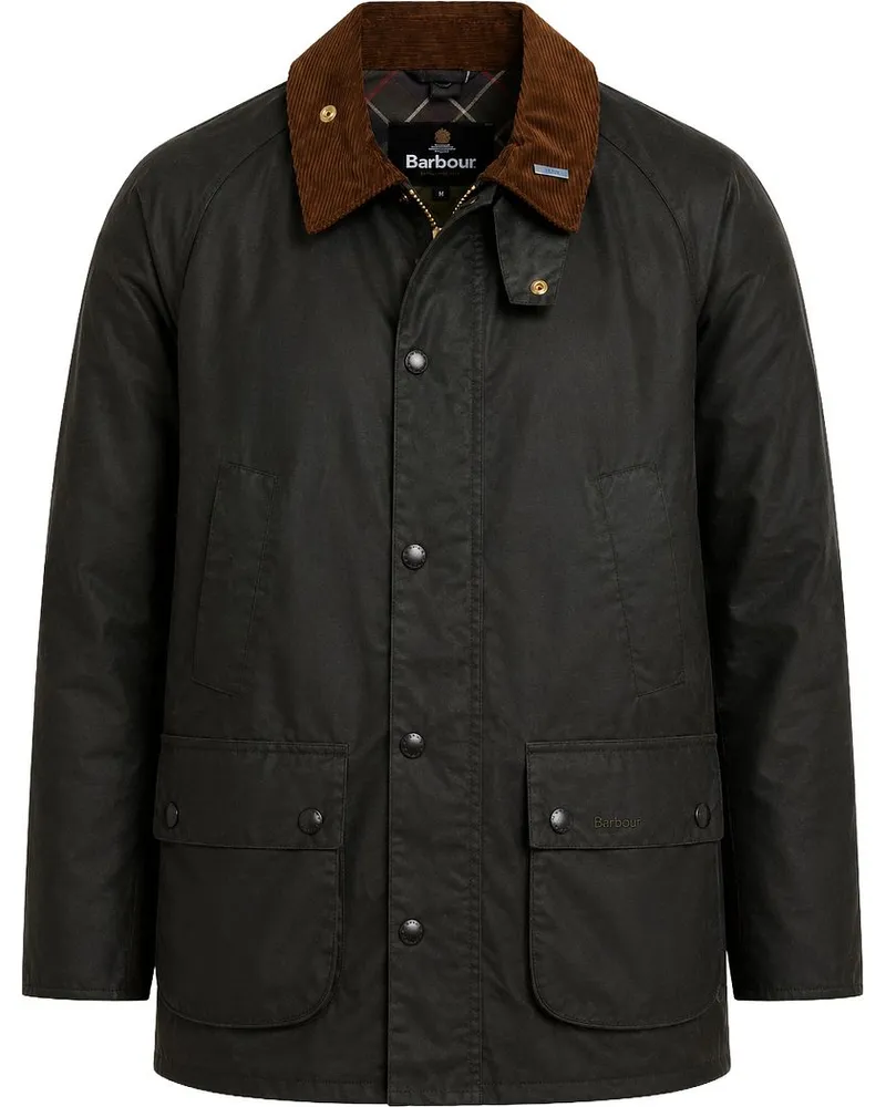 Barbour Ashby Wachsjacke Sage Dunkelgrün