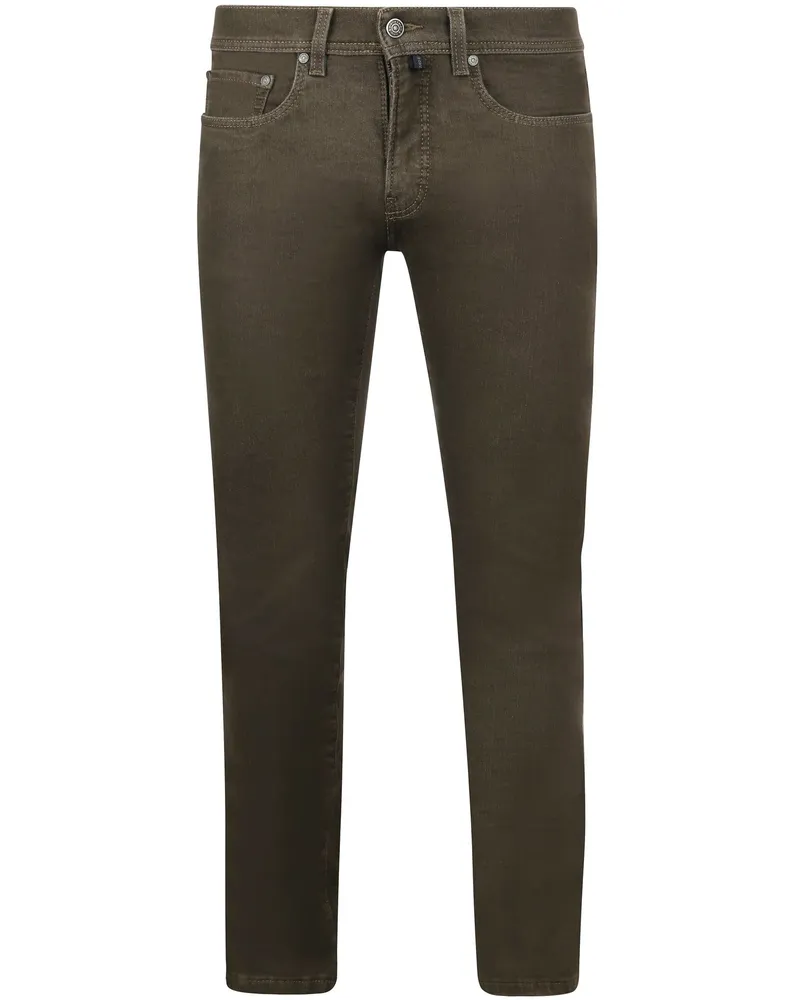 Pierre Cardin Trousers Lyon Tapered Raw Braun Braun