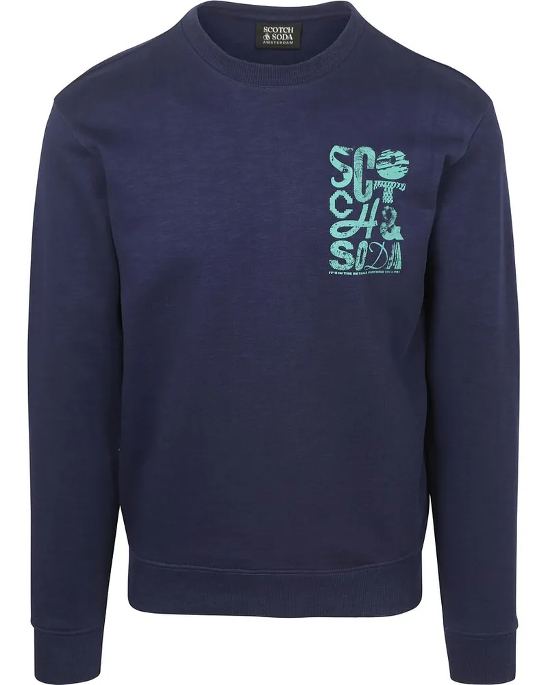 Scotch&Soda Pullover Logo Navy Dunkelblau
