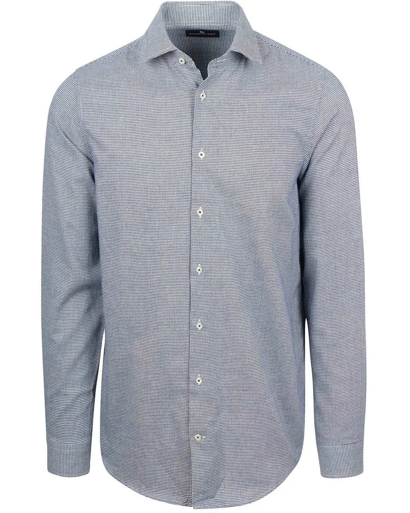 Suitable Hemd Flanel Pepita Blau Dunkelblau