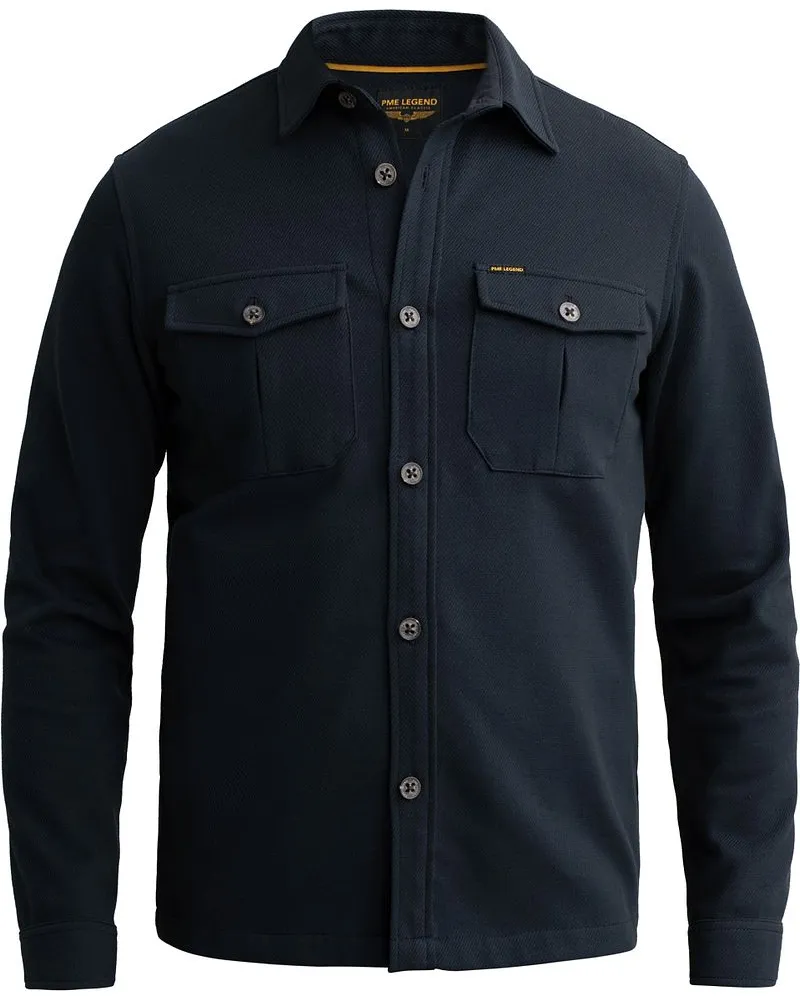 PME Legend Hemdjacke Comfort Heavy Twill Navy Dunkelblau