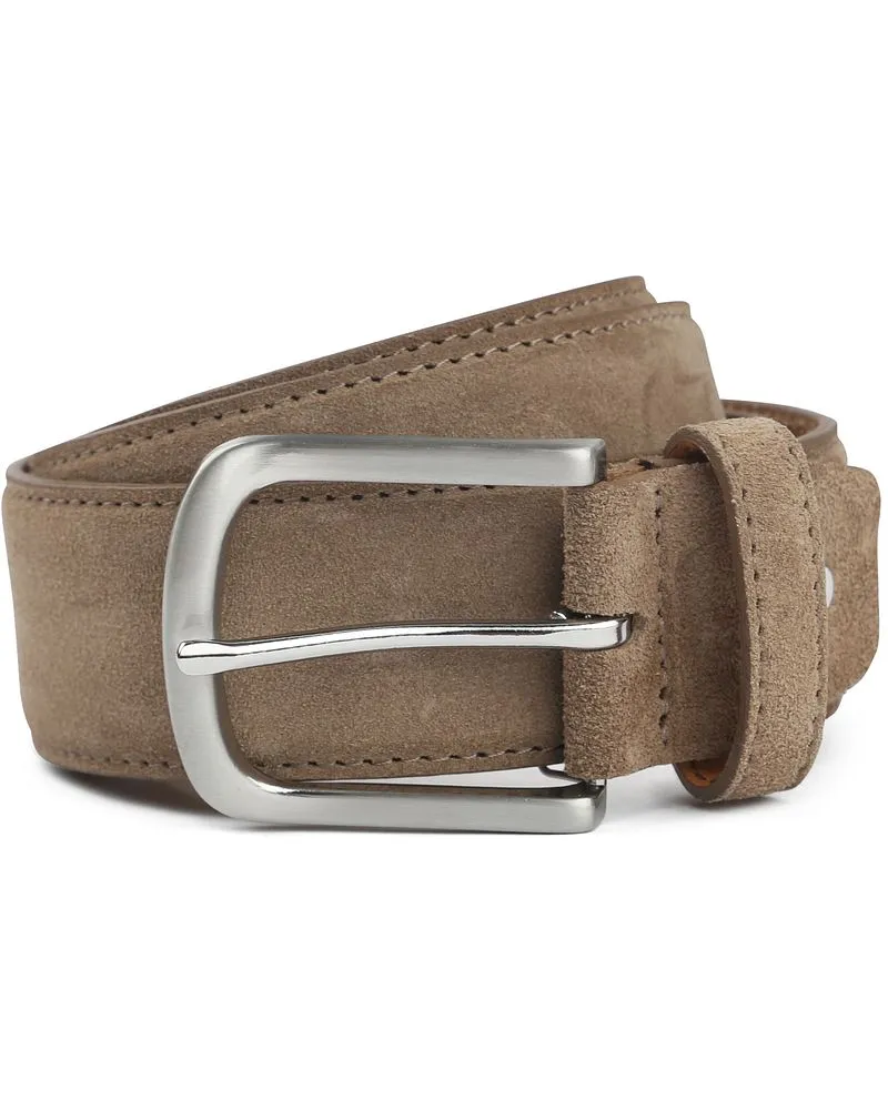 Suitable Ledergürtel Wildleder Hellbraun Braun