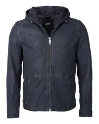 Maze Lederjacke Blau