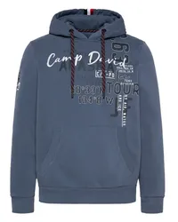 CAMP DAVID Kapuzenpullover Blau