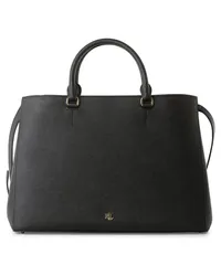 Ralph Lauren Shopper aus Leder Schwarz