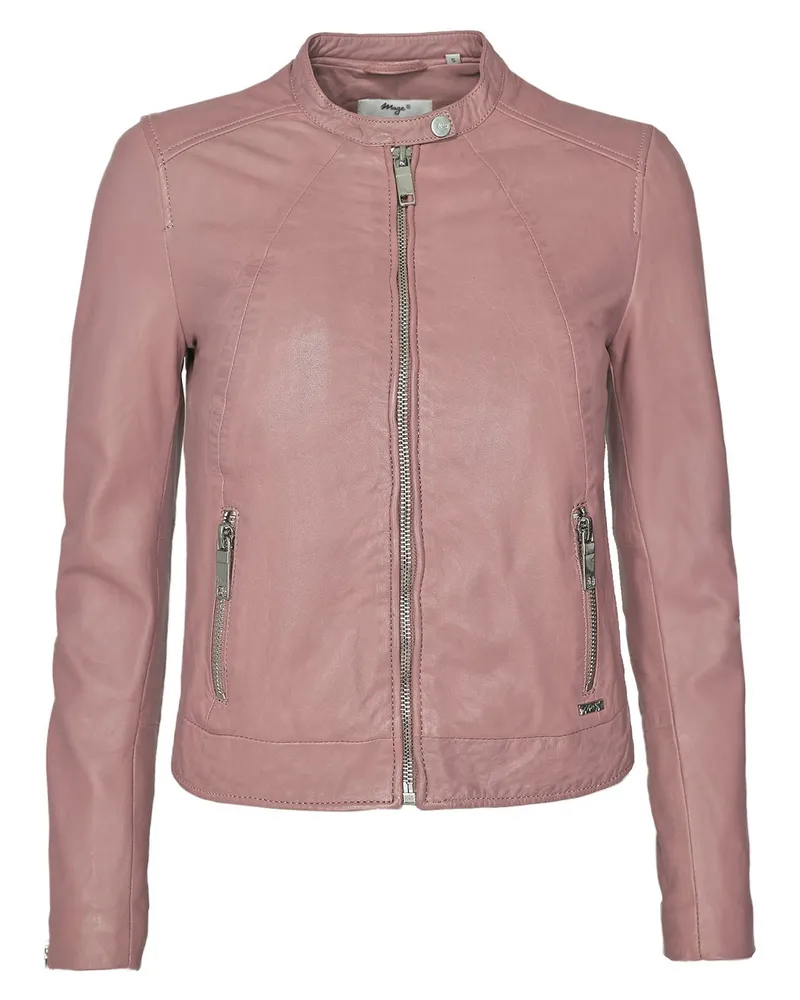 Maze Lederjacke Rosa