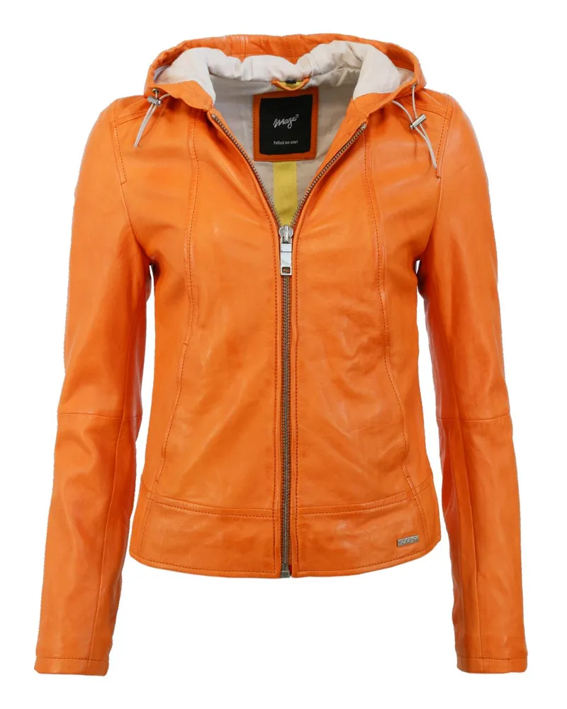 Maze Lederjacke Orange