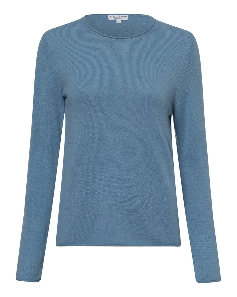 Marie Lund Pure Cashmere Pullover Blau