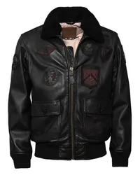 Topgun Lederjacke Schwarz