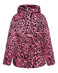 FAINA Steppjacke mit Leo-Print Pink