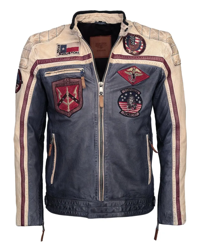 Topgun Lederjacke Mehrfarbig