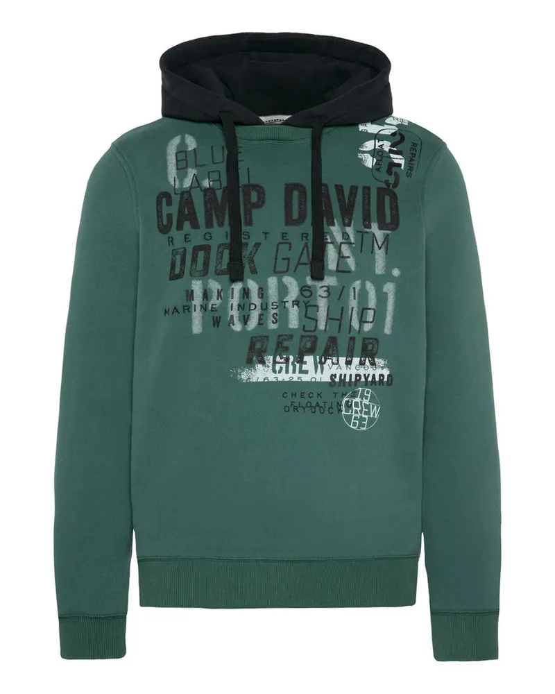 CAMP DAVID Hoodie Grün