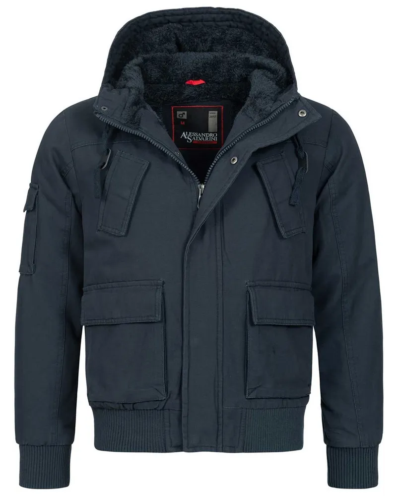 Alessandro Salvarini Winterjacke Blau