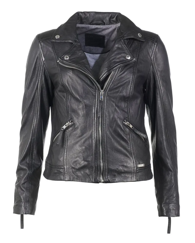 Mustang Lederjacke Schwarz