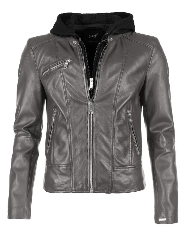 Maze Lederjacke Grau