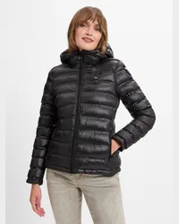 Blauer Steppjacke Schwarz