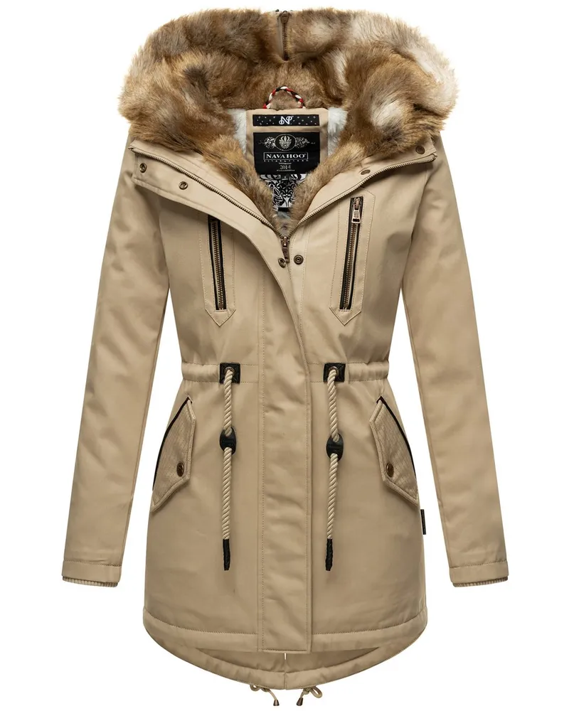 NAVAHOO Winterjacke Beige