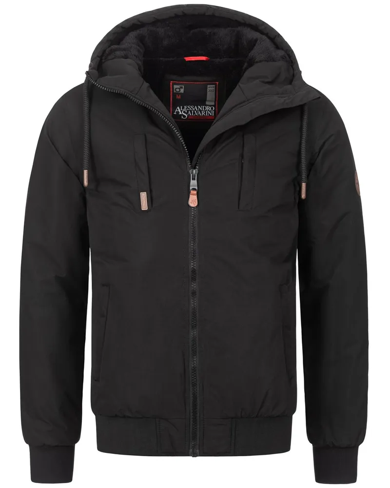 Alessandro Salvarini Winterjacke Schwarz