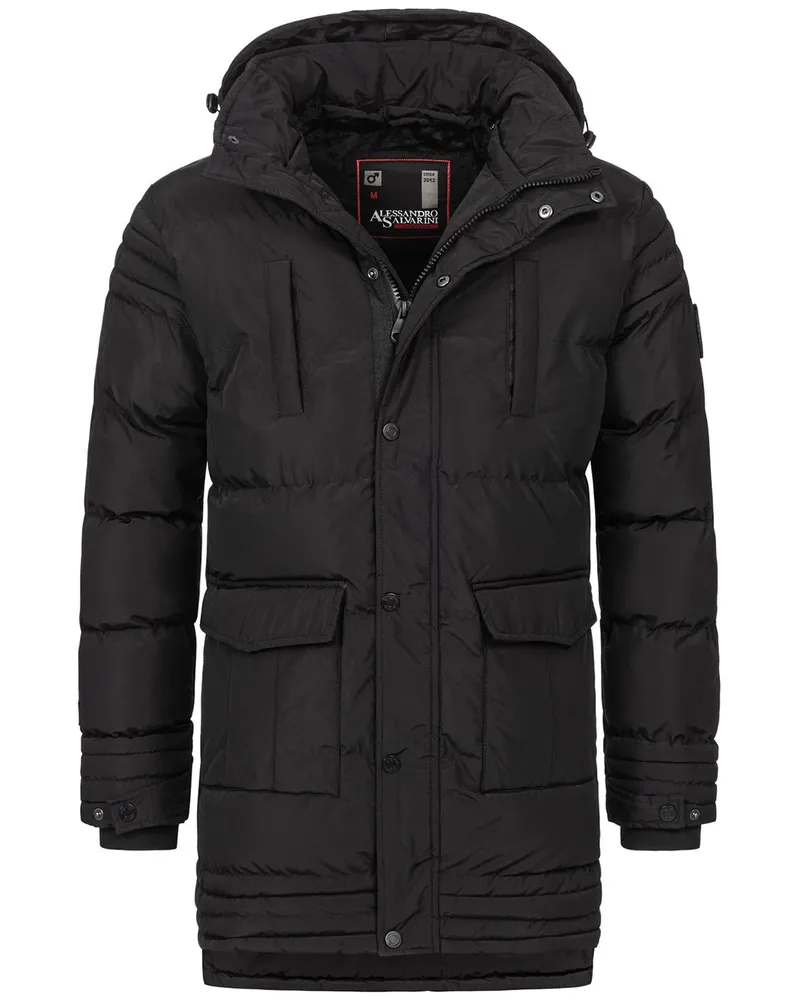 Alessandro Salvarini Winterjacke Schwarz